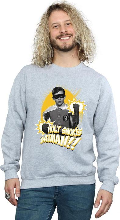 Image du produit - Sweat BATMAN TV SERIES ROBIN HOLY SMOKES - Homme (XXL)