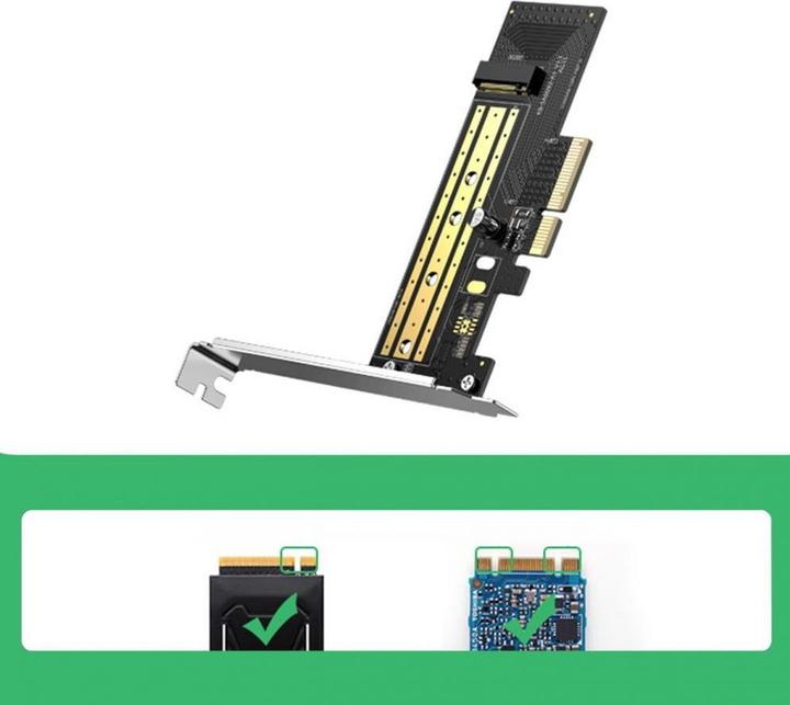 Produktbild Ugreen M.2 NVME SSD zu PCIe Express 3.0 x4 Adapterkarte
