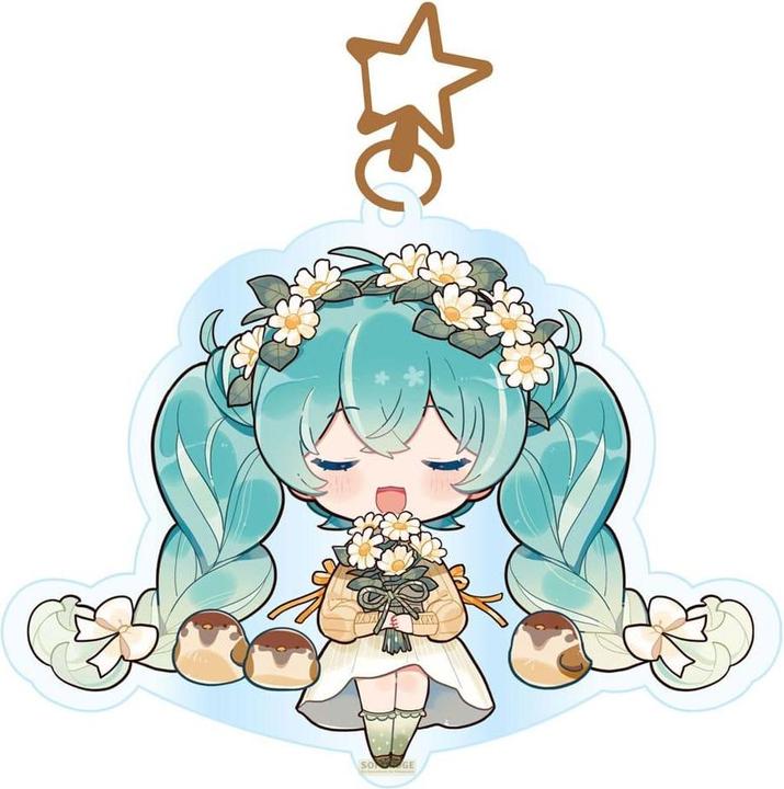 Actual product image POPbuddies Hatsune Miku acrylic key ring Kawaii Autumn Time