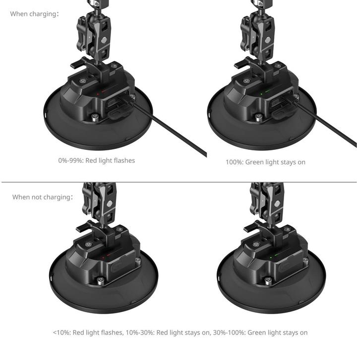 Image du produit SmallRig 5 Elektrische Saugnapfhalterung Kit