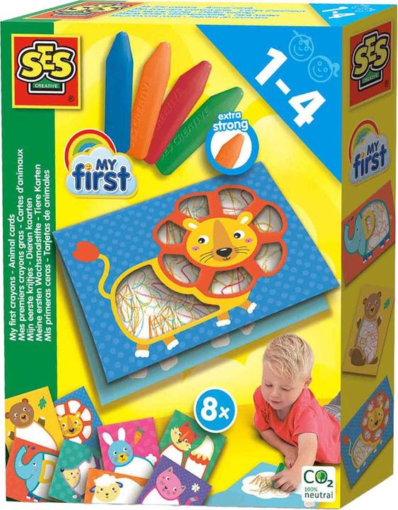 Produktbild Ses My First – Kreide-Tierkarten (4x)