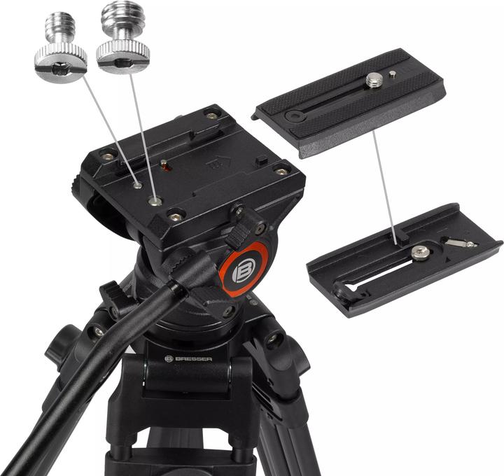 Produktbild Bresser VideoOstative - VT -01 - Leicht - inkl.Tasche und Tragengurt (Kunststoff, Metall)