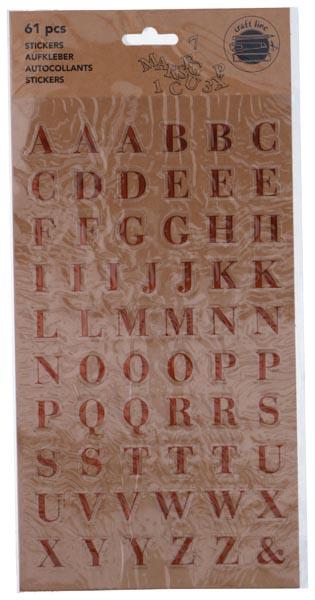 Craft Lettres autocollantes 61pc (61 Autocollants)