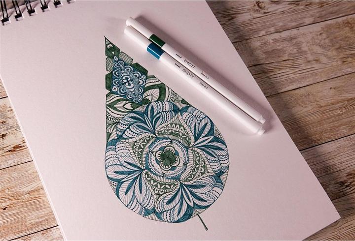 Produktbild Uni-ball Emott Fineliner Set 5 Stk Candy Pop (Hellblau, hellrosa, Hellviolett, Korallenrosa, Smaragdgrün, 5x)