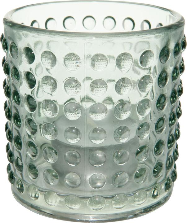 Casativo Portacandele in vetro a rilievo fine, portacandele a vento