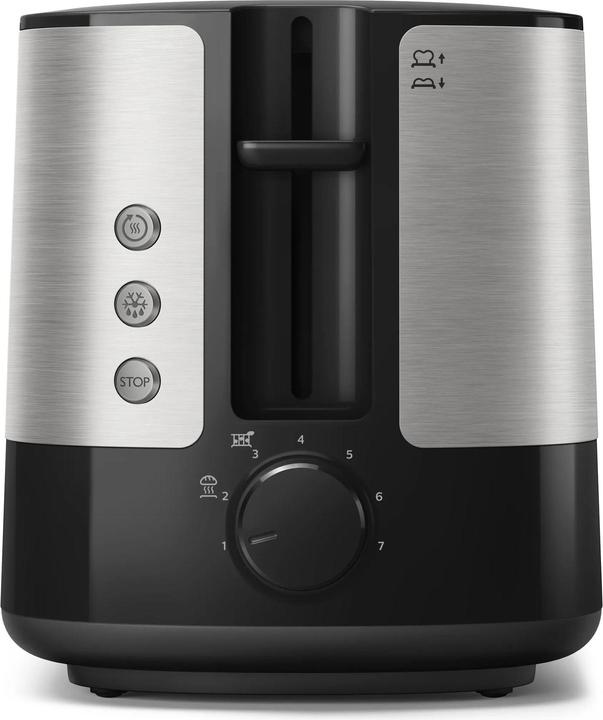 Actual product image Philips Viva Collection HD2635/90 toaster 2 slice(s) Black, Titanium