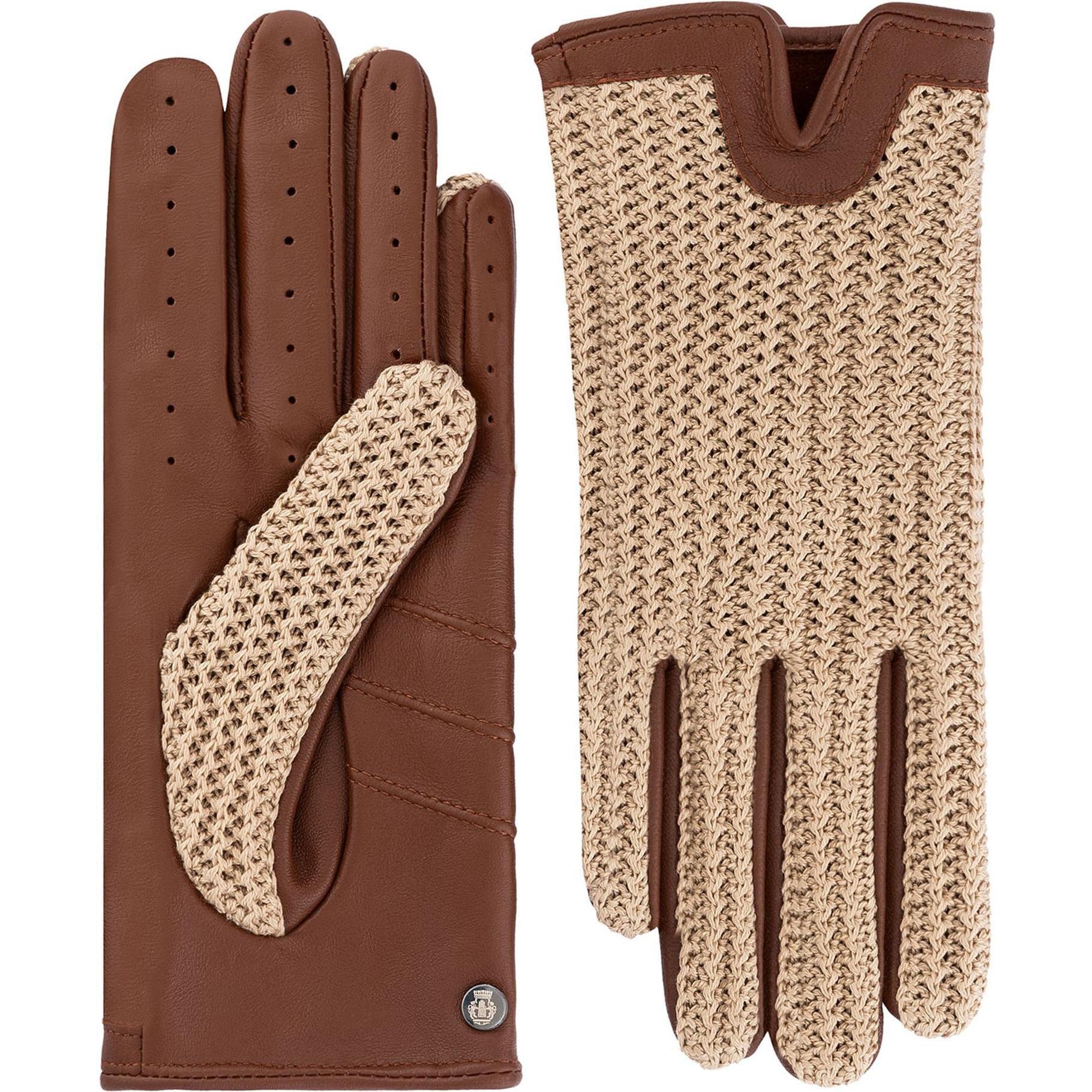 Roeckl, Damen, Handschuhe, Sanremo Handschuhe Leder, Braun, (7)