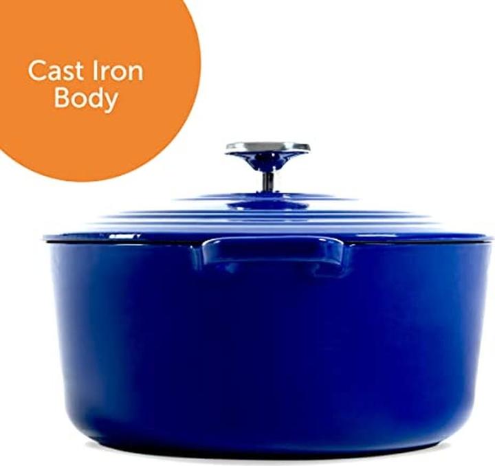 Actual product image BK Bourgogne Braadpan 28 cm Royal Blue (28 cm, Casserole + Stewpot, Cast iron)