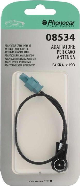 Actual product image Phonocar Antenna adapter with 30cm cable