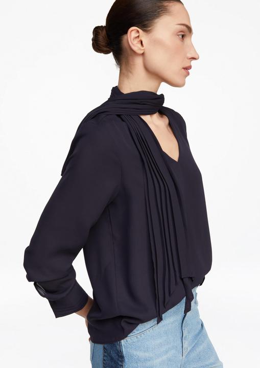 Immagine prodotto Comma Chiffon-Bluse mit plissierter Schluppe (46)