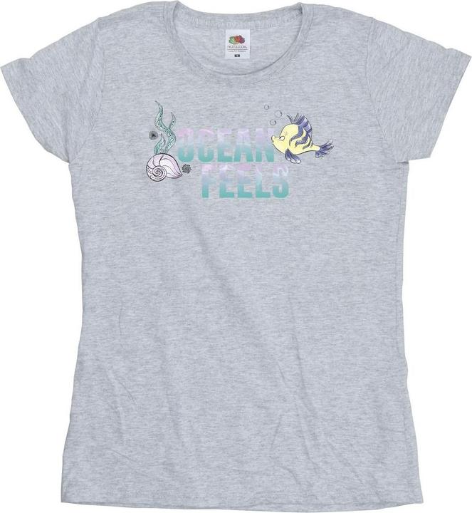Actual product image Disney Womens/Ladies The Little Mermaid Ocean Cotton T-Shirt (M)