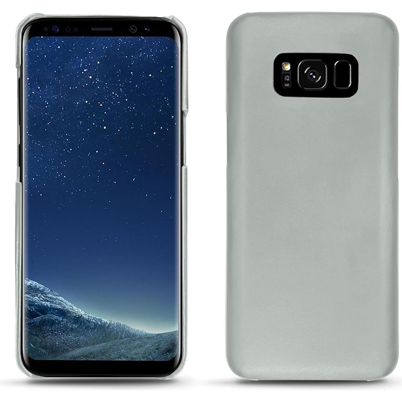Noreve Lederschutzhülle (Samsung Galaxy S8), Smartphone Hülle, Grau