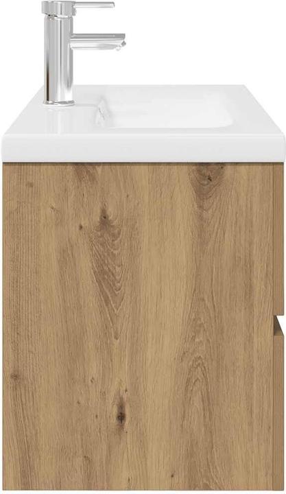 Produktbild vidaXL Waschbeckenunterschrank mit Einbaubecken und Wasserhahn Bad Waschtisch