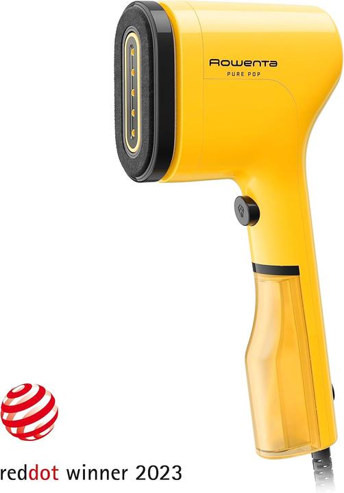 Actual product image Rowenta Pure Pop DR2026 Portable Garment Steamer Yellow (1300 W, 20 g/min)