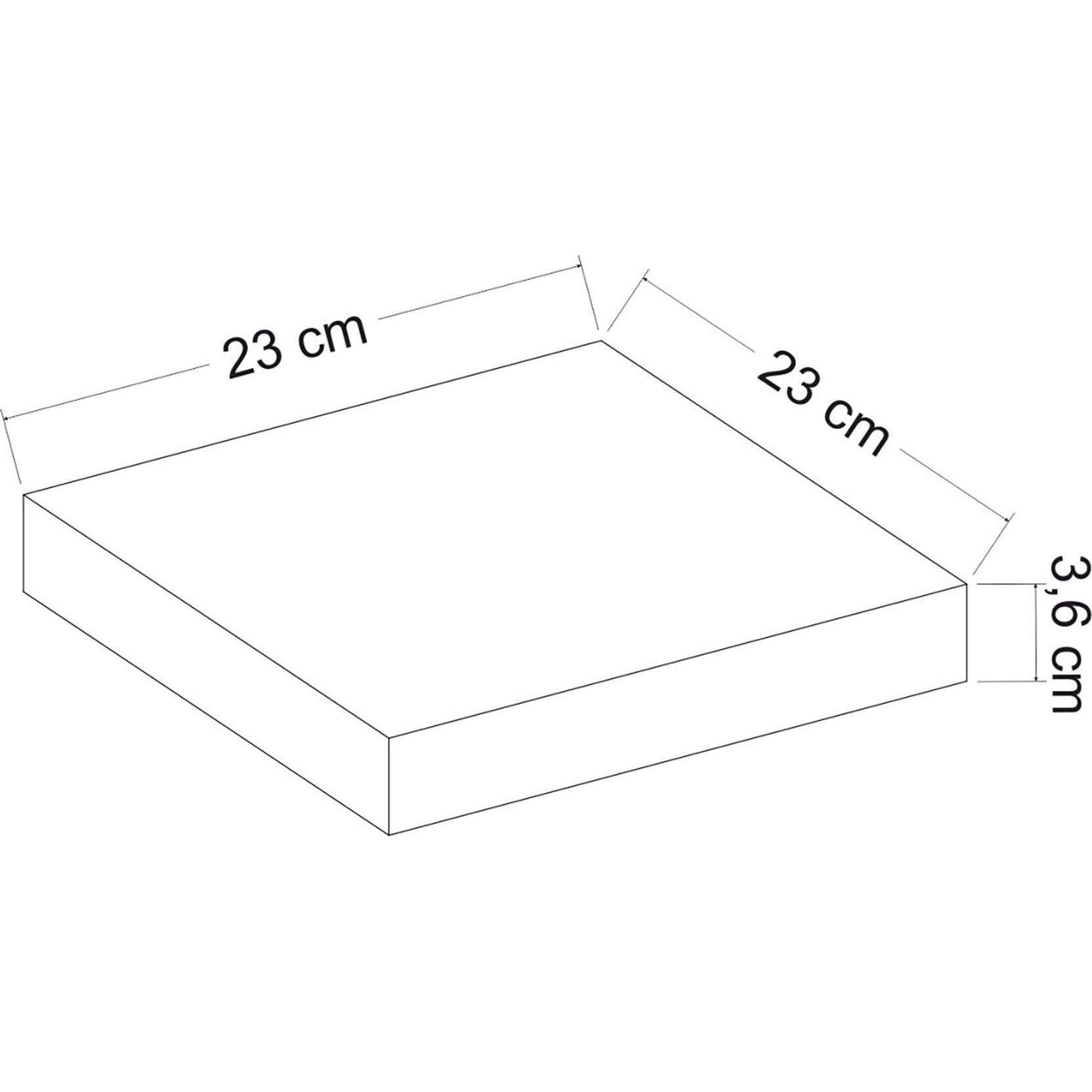 Thumbnail - En.Casa, Regal, Bredebro (23 x 23 x 3.5 cm)