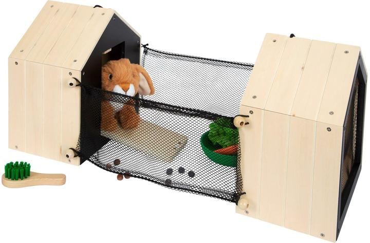 Actual product image small foot Rabbit hutch with run