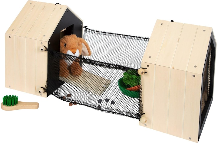 Actual product image small foot Rabbit hutch with run