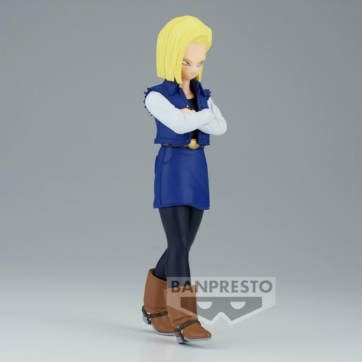 Actual product image Banpresto DRAGON BALL Z - C-18 - Figurine Solid Edge Works 17cm