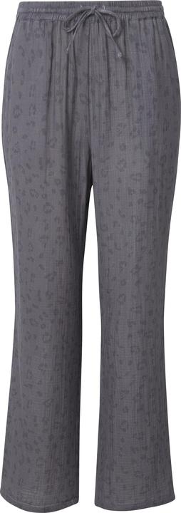 Immagine prodotto Ulla Popken Pantaloni modello Rose in mussola con taglio della gamba ampio e cintura elastica (42, 44)