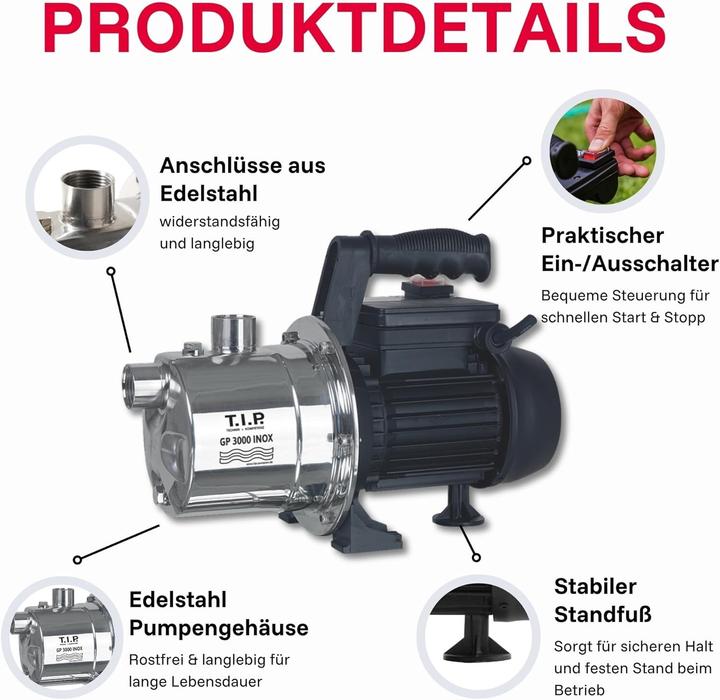 Produktbild T.I.P. Gp 3000 (Gartenpumpe)