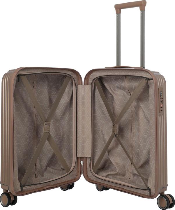 Image du produit Travelite Paros 4w Trolley S 37 l, Braun (37 l)