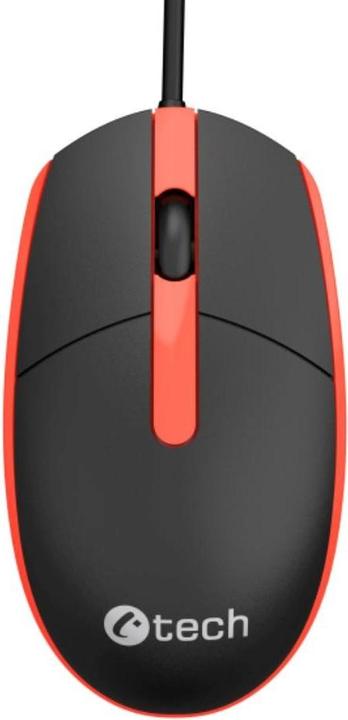 Produktbild C-Tech Mouse WM-10, black and red, USB (Kabelgebunden)