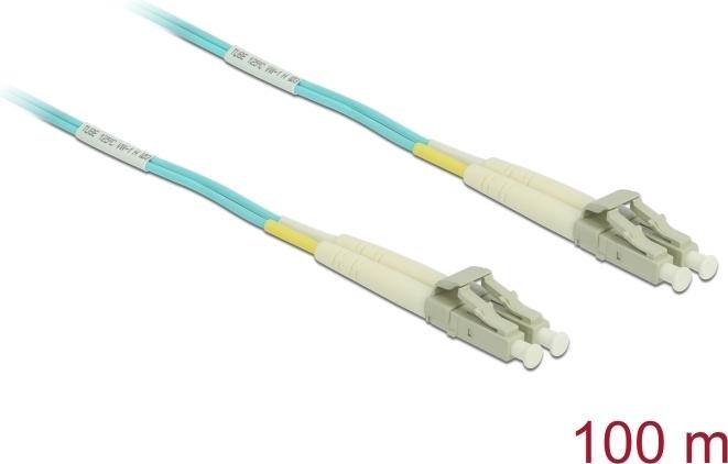 Actual product image Delock Kabel Lichtwellenleiter LC Duplex Multimode OM3 100 m (S/UTP, CAT7a, 100 m)