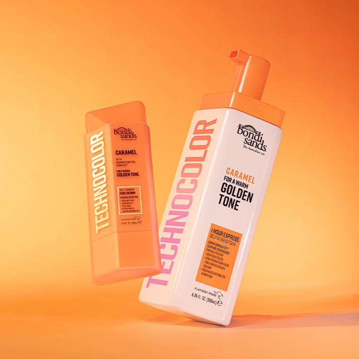 Produktbild Bondi Sands Technocolor Caramel Selbstbräuner Gesichtsserum Einfache Anwendung Streifenfrei Fake Tan Enrich (Selbstbräunungsserum, 50 ml)