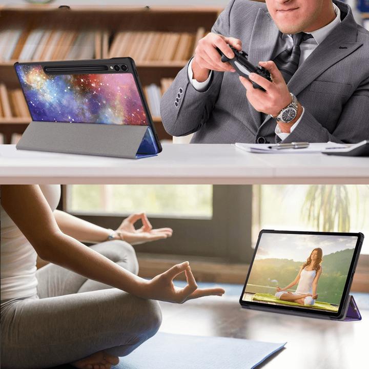 Actual product image Cover-Discount Galaxy Tab S9+ - Tri-fold Smart Case Universe (Galaxy Tab S9+, Galaxy Tab S10+)