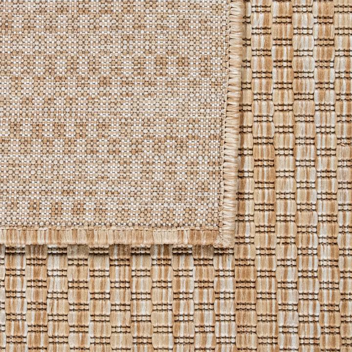 Produktbild TT Home Teppich Outdoor Wohnzimmer Esszimmer Balkon Wetterfest (250 x 80 cm)