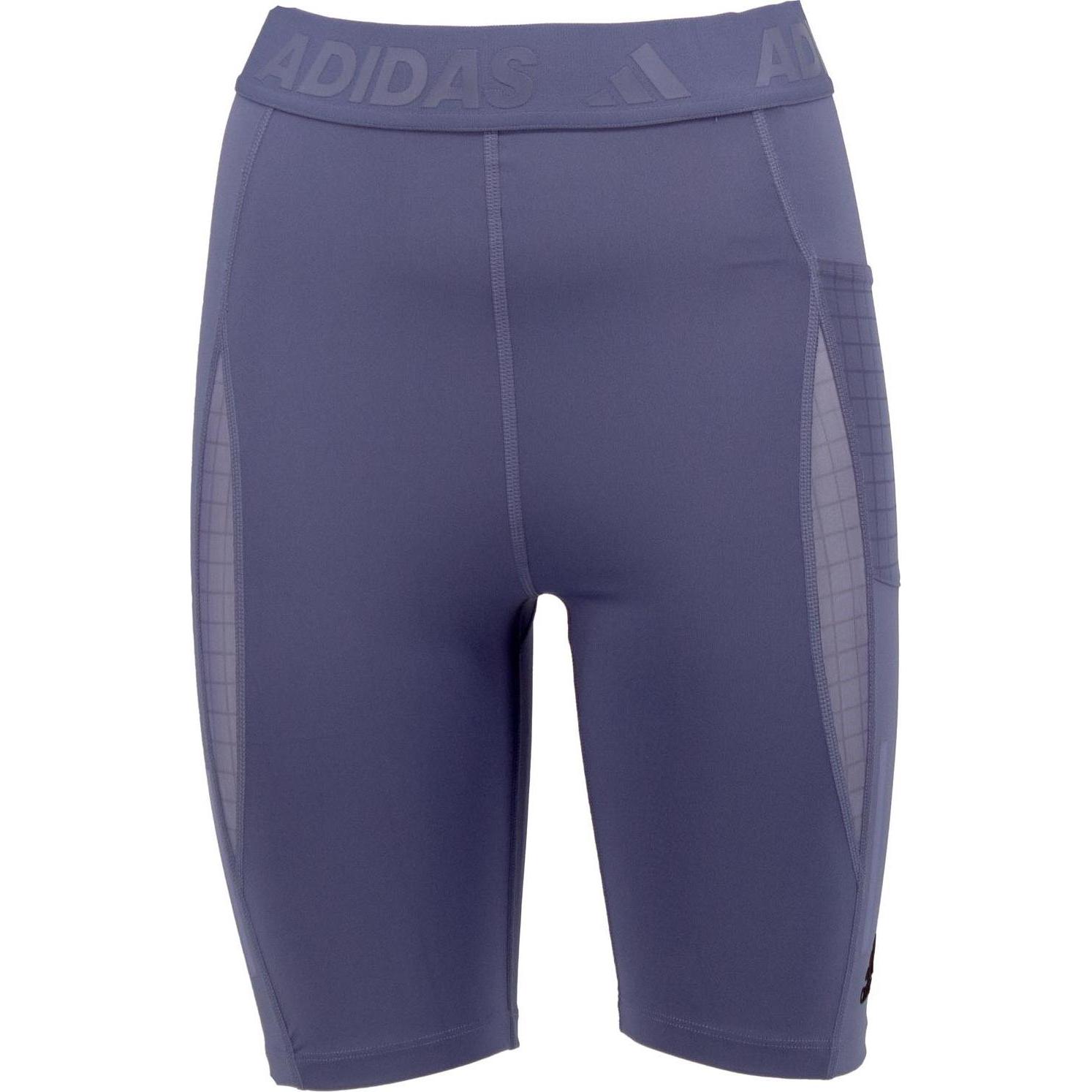 adidas, Damen, Sporthose, Training Techfit Heat-Ready Shorts Tights kurze Hose (XS), Violett, XS
