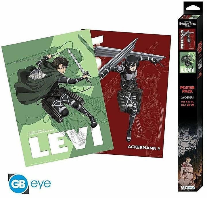 Actual product image GB Eye Attack on Titan Set 2 Chibi Posters set 1 (52x38)