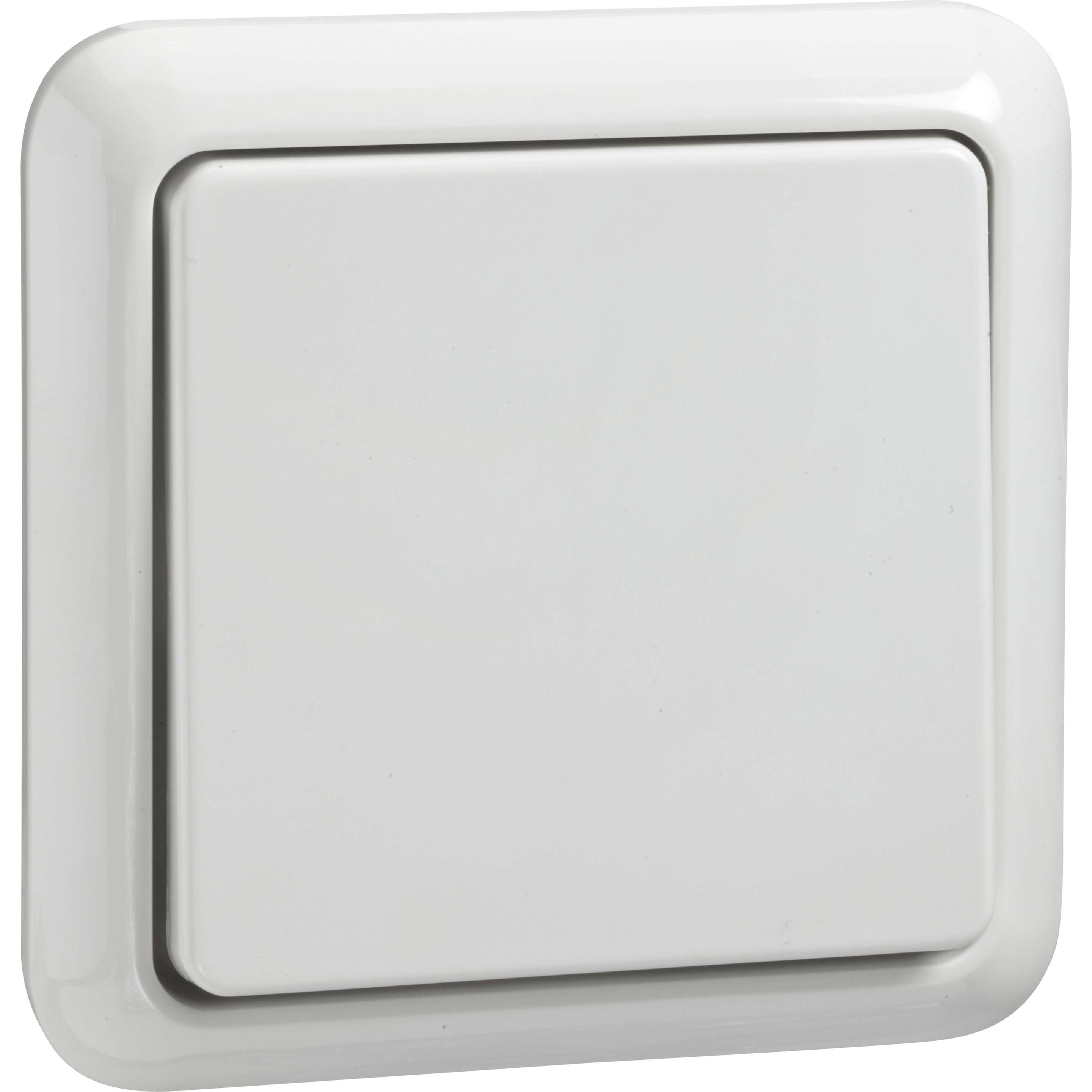 ELSO Fashion Aus/Wechsel 221604 reinweiss IP44, Taster + Schalter, Weiss