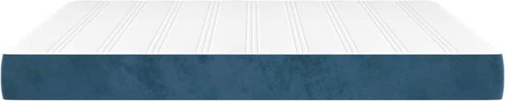 Immagine prodotto vidaXL Taschenfederkernmatratze Dunkelblau Samt (160 x 210 cm, Nucleo della molla)
