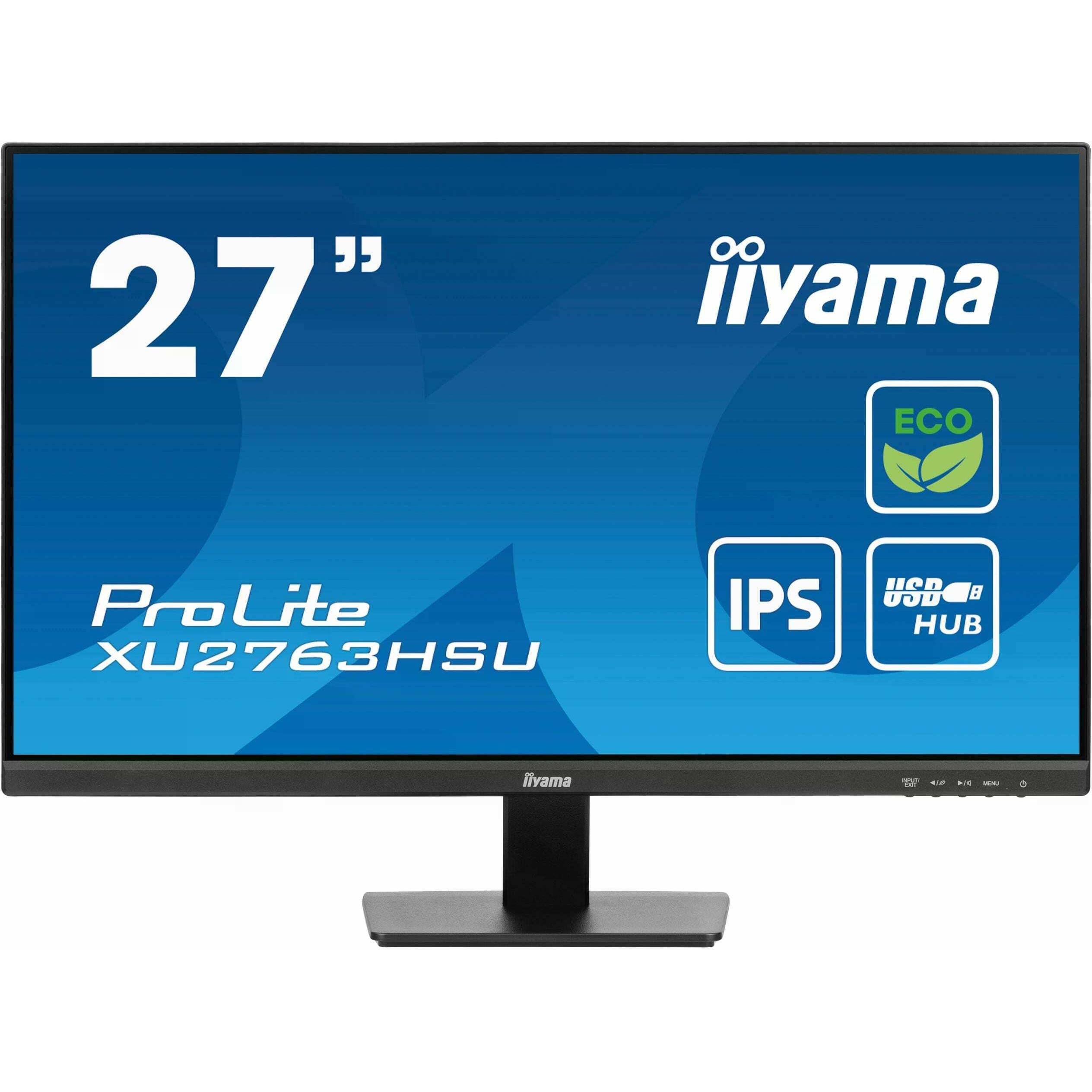 iiyama XU2763HSU-B1 (1920 x 1080 Pixel, 27"), Monitor, Schwarz