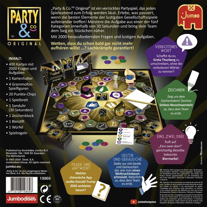 Actual product image Jumbo JUM19869 - Party & Co. Original, 30. Jubiläum, für 3-14 Spieler, ab 14 Jahren (DE-Ausgabe) (German)