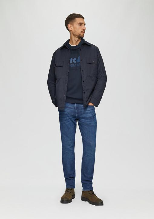 Produktbild s.Oliver Sweatshirt Sweatshirt mit Frontprint und Snood-Kragen (S)