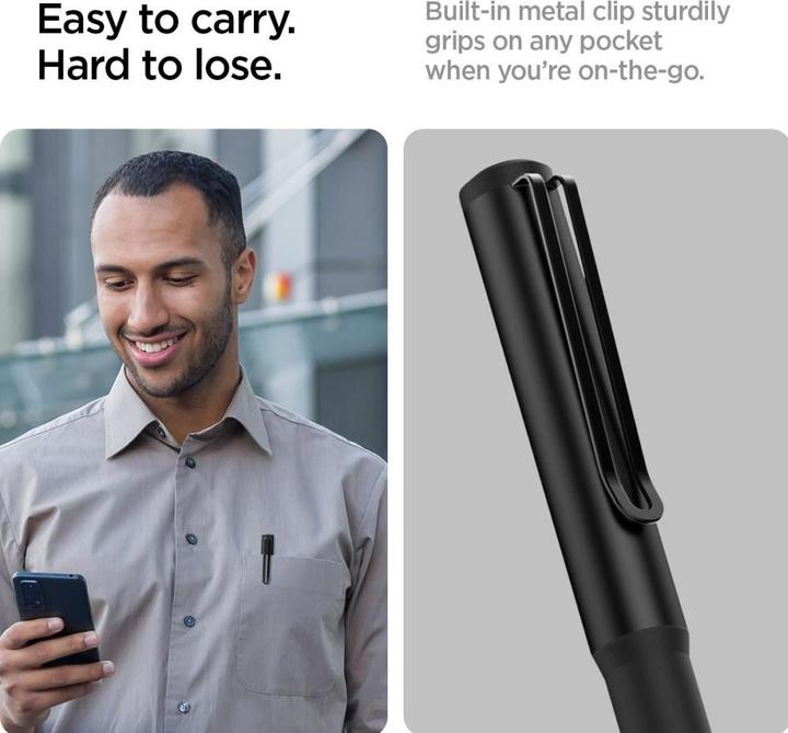 Actual product image Spigen Clip Case Apple Pencil 2 Black DA201 ACS05763