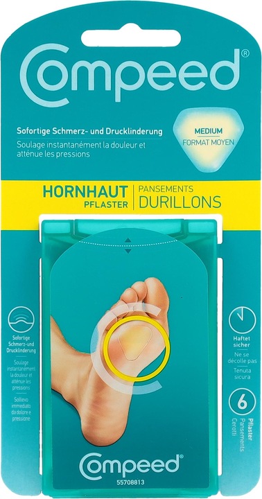 Actual product image Compeed Callus plaster medium, 6 pcs (6 x)