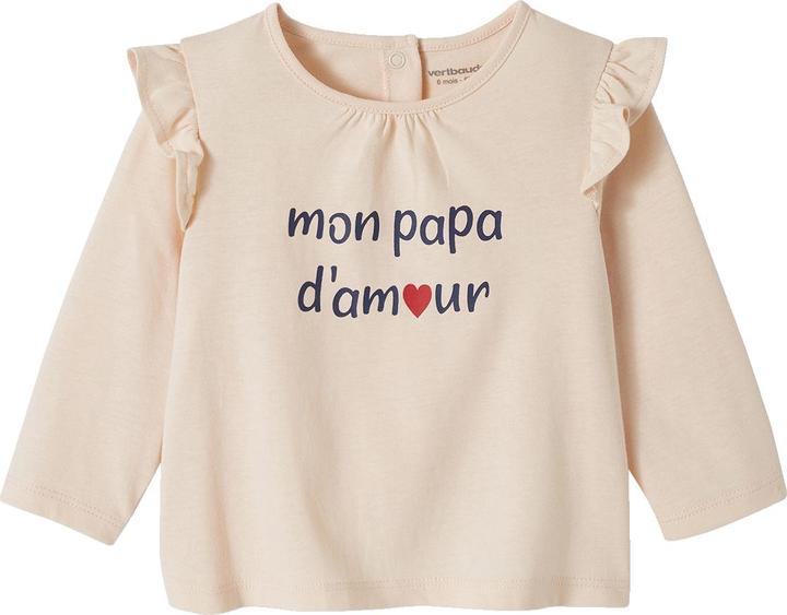 Image du produit Vertbaudet T-shirt bébé avec inscription Coton bio (62)