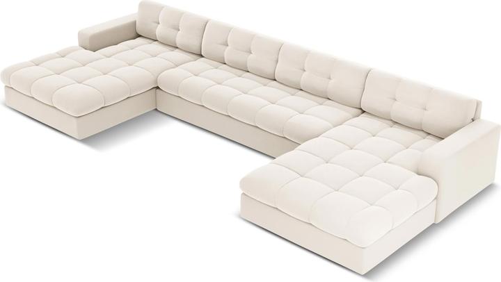 Actual product image CXL by Christian Lacroix Velvet Panoramic Sofa, "Yohan", 5 Seats, 294x160x72 Made in Europe (Sofa landscape)