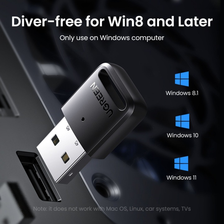 Image du produit Ugreen Adaptateur USB Bluetooth 5.3 (Emetteur & Récepteur)
