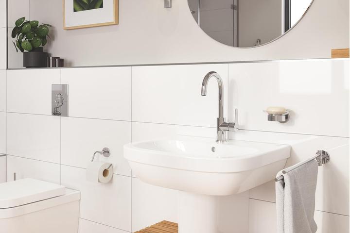 Immagine prodotto Grohe Porta rotolo di carta igienica Start QuickFix, senza coperchio, adesivo, cromato