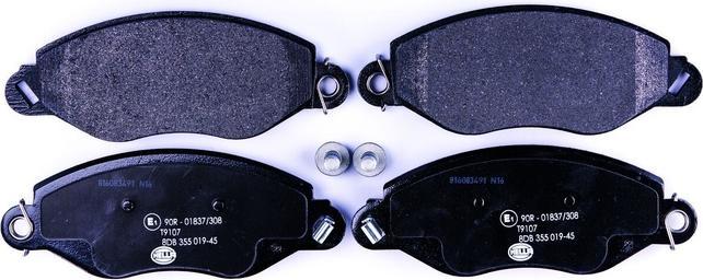 Hella 8DB 355 019-451 Bremsbelagsatz Scheibenbremse