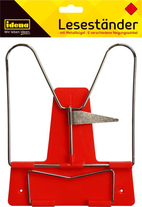 Actual product image Idena Reading stand with metal bracket red