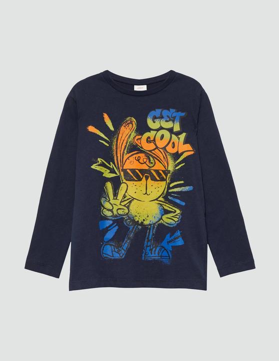 S.Oliver T-Shirt Longsleeve mit Frontprint (92)
