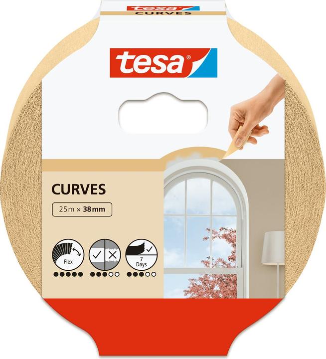 Produktbild tesa Malerband für Kurven, Kurvenband (38 mm)
