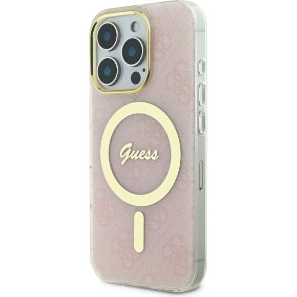 Thumbnail - Guess GUHMP16LH4STP iPhone 16 Pro 6.3" różowy/pink hardcase IML 4G MagSafe (Apple iPhone 16 Pro), Smartphone Hülle, Pink