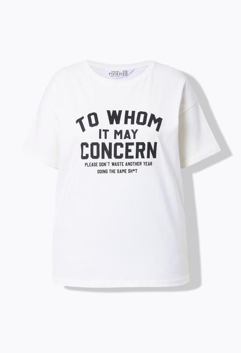 Produktbild Studio Untold T-Shirt, oversized, Schrift mit Glittersteinchen (50, 52)