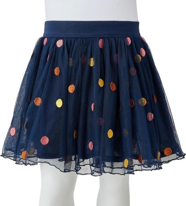 Produktbild VidaXL Kinder-Tüllrock mit Punktmuster Marineblau 116,Material (116)
